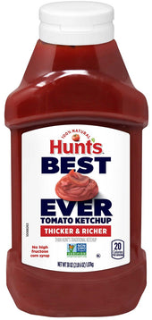 Hunts Best Ever Tomato Ketchup, 38 Ounce Bottle -- 12 per case.