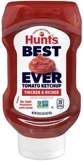 Hunts Best Ever Tomato Ketchup, 20 Ounce Bottle -- 12 per case.