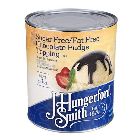 Jhs Chocolate Sugar Free Fat Free Chocolate Fudge Topping, 96 Ounce -- 3 per case