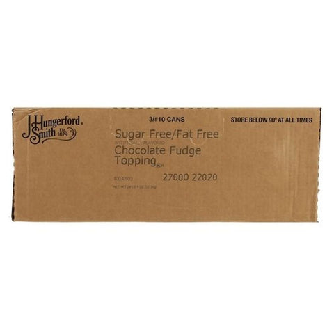 Jhs Chocolate Sugar Free Fat Free Chocolate Fudge Topping, 96 Ounce -- 3 per case