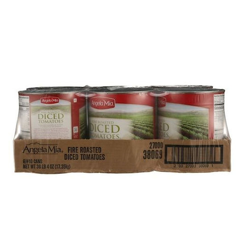 Angela Mia Fire Roasted Diced Tomatoes, 102 Ounce -- 6 per case