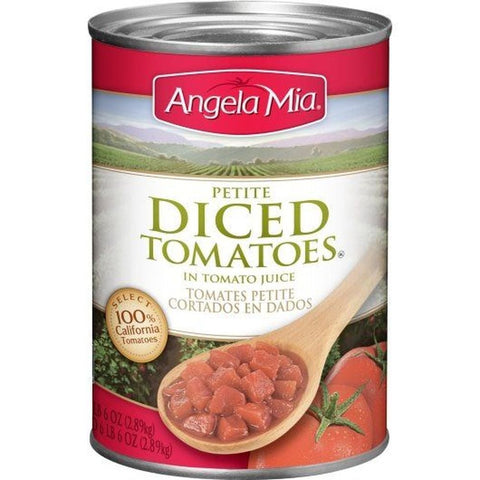 Angela Mia Petite Diced Tomato In Tomato Juice, 102 Ounce -- 6 per case