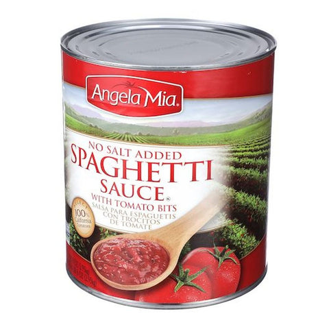 Angela Mia No Salt Added Spaghetti Sauce, 104 Ounce -- 6 per case