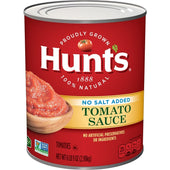 Hunts No Salt Added Tomato Sauce, 105 Ounce -- 6 per case