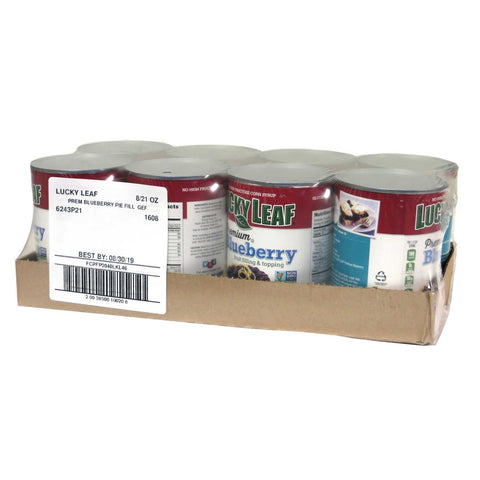Lucky Leaf Premium Blueberry Pie Filling, 21 Ounce -- 8 per case.