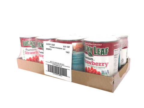 Lucky Leaf Premium Strawberry Pie Filling, 21 Ounce -- 8 per case.