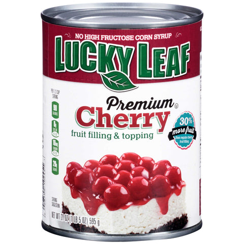 Lucky Leaf Premium Cherry Pie Filling, 21 Ounce -- 8 per case.
