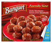 Banquet Zesty Marinara Sauce Over Meatball, 25 Ounce -- 6 per case.