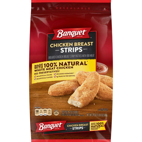 Conagra Banquet Boneless Chicken Strip, 24 Ounce -- 8 per case.