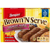 Banquet Brown and Serve Maple Sausage Link, 6.4 Ounce -- 12 per case.