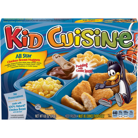 Kid Cuisine All Star Chicken Breast Nuggets, 8.8 Ounce -- 12 per case.