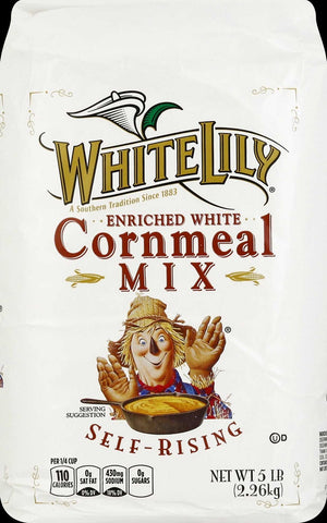 White Lily Self Rising Corn Meal, 5 Pound -- 8 per case.