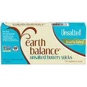 Earth Balance Vegan Unsalted Buttery Sticks, 1 Pound -- 18 per case