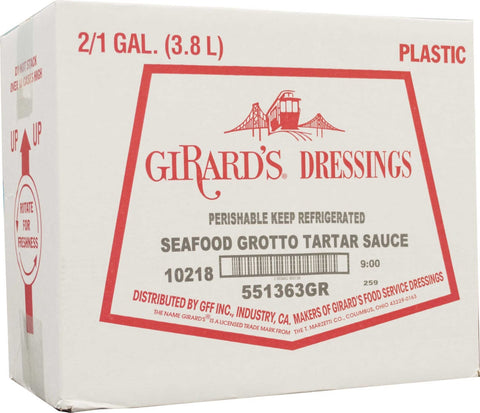 Girards Dressing Seafood Grotto Tartar Sauce, 1 Gallon -- 2 per case.