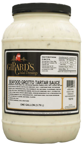 Girards Dressing Seafood Grotto Tartar Sauce, 1 Gallon -- 2 per case.