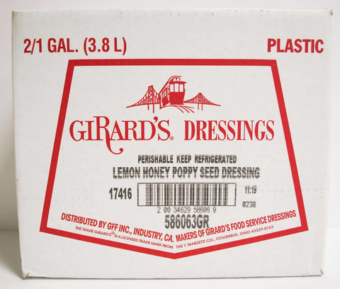 Girards Lemon Honey Poppyseed Dressing with Dijon, 1 Gallon -- 2 per case