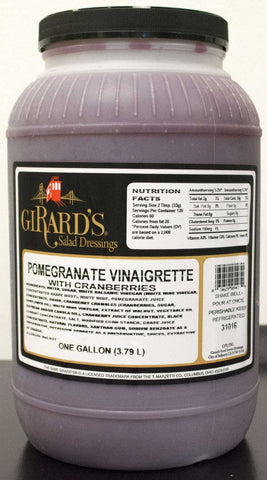 Girards Dressing Pomegranate Vinaigrette Dressing, 1 Gallon -- 2 per case.