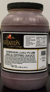 Girards Dressing Hawaiian Luau Plum Barbecue Sauce, 1 Gallon -- 2 per case.