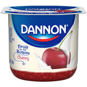 Dannon Fruit on the Bottom Cherry Low Fat Yogurt, 5.3 ounce -- 12 per case