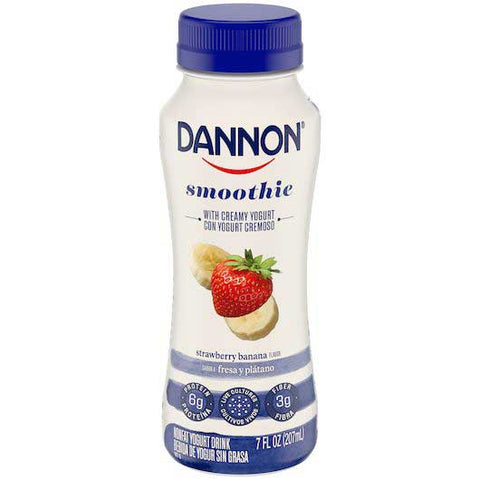 Danone Strawberry Banana Yogurt Drink, 7 Fluid Ounce Bottle -- 8 per case