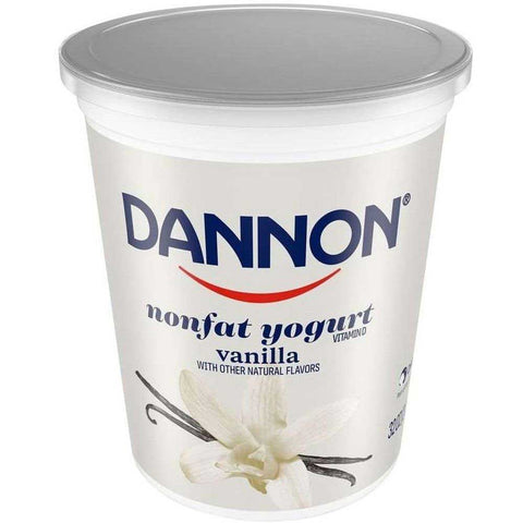 Dannon Vanilla Nonfat Yogurt, 32 Ounce -- 6 per case