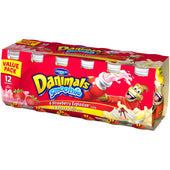 Danimal Strawberry/Banana Split Smoothies Drink, 3.1 FLUID Ounce -- 48 per case.