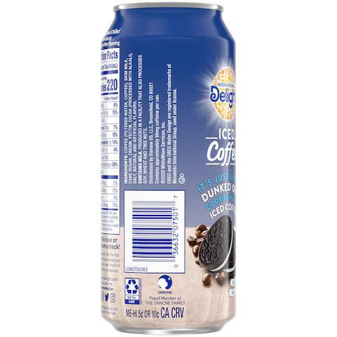 International Delight Oreo Iced Coffee, 15 Ounce -- 12 per case