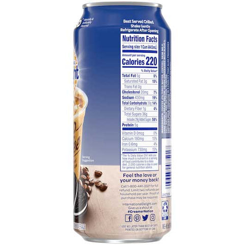 International Delight Oreo Iced Coffee, 15 Ounce -- 12 per case