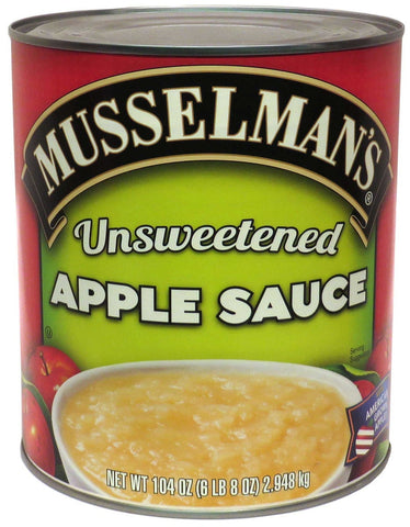 Musselmans Unsweetened Apple Sauce, 104 Ounce -- 3 per case