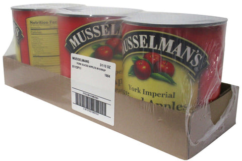 Musselmans York Imperial Sliced Apples, 112 Ounce -- 3 per case.