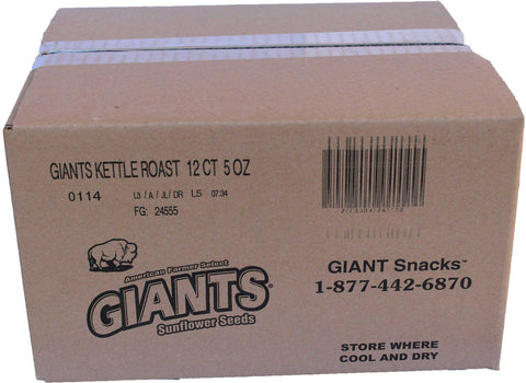Giants Sweet and Salty Kettle Roast Sunflower Seed, 5 Ounce -- 12 per case