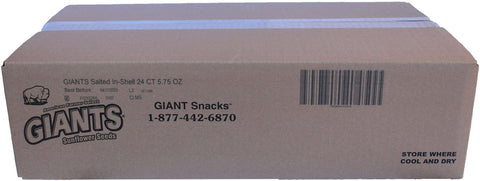 Giants Original Roasted and Salted Sunflower Seed Snacks, 5.75 Ounce -- 24 per case