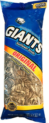 Giants Original Roasted and Salted Sunflower Seeds Snacks, 12 Ounce -- 12 per case