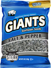 Giants Salt and Pepper Sunflower Seed, 5 Ounce -- 12 per case