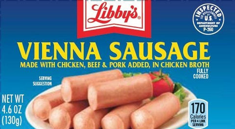 Libbys Vienna Sausage, 4.6 Ounce -- 24 per case