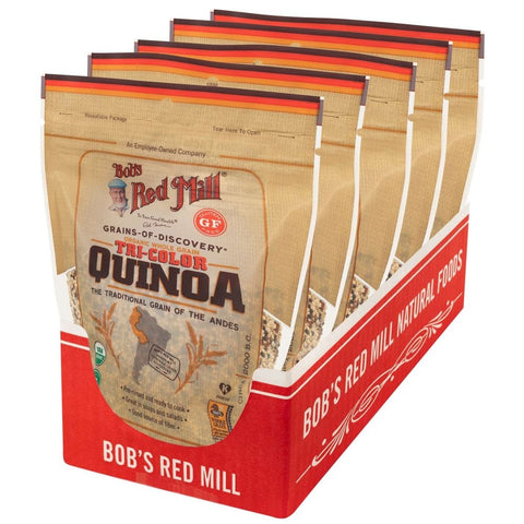 Bobs Red Mill Organic Tri Color Quinoa, 13 Ounce -- 5 per case