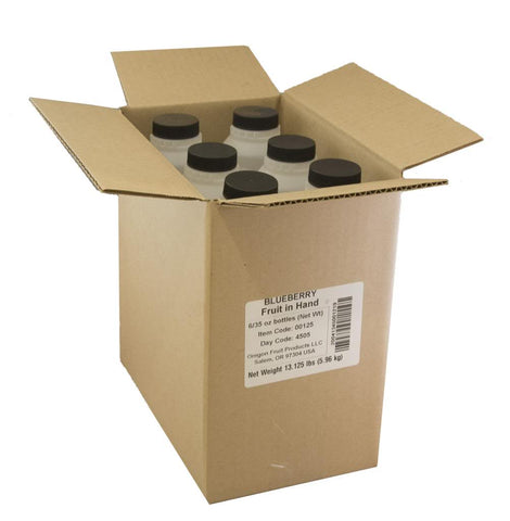 Fruit In Hand Blueberry Pourable Fruit Puree, 35 Ounce -- 6 per case.