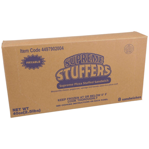 J and J Snack Supreme Stuffers Pizza with Serving Sleeve, 5 ounce -- 48 per case