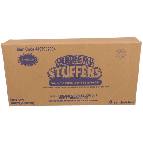 J and J Snack Supreme Stuffers Pizza with Serving Sleeve, 5 ounce -- 48 per case