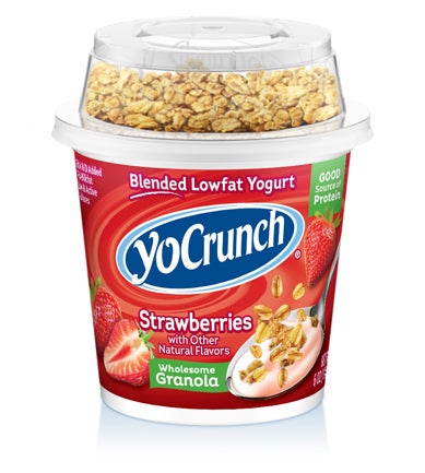 Yocrunch Strawberry Yogurt with Granola, 6 Ounce -- 12 per case.