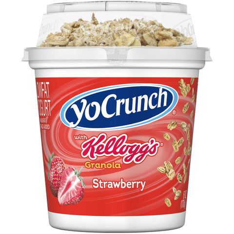 Yocrunch Strawberry Yogurt with Granola, 6 Ounce -- 12 per case.