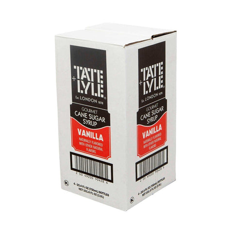 Tate and Lyle Vanilla Flavored Syrup, 25.4 Ounce -- 4 per case.