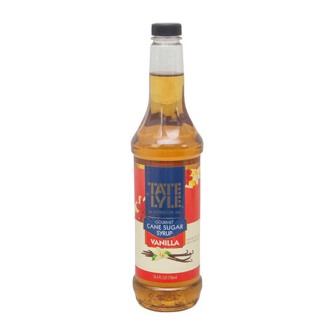 Tate and Lyle Vanilla Flavored Syrup, 25.4 Ounce -- 4 per case.