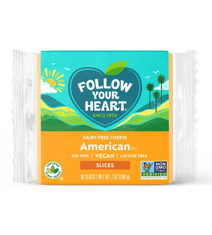 Follow Your Heart American Style Slices Cheese Alternative, 7 Ounce -- 12 per case.