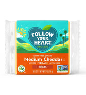 Follow Your Heart Medium Cheddar Slices, 7 Ounce Bag -- 12 per case