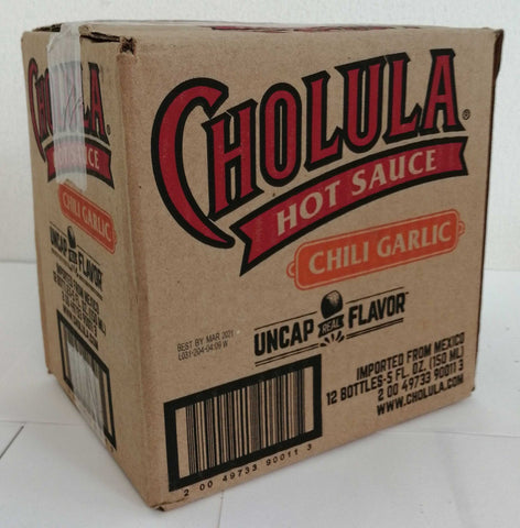 Cholula Chili Garlic Hot Sauce, 5 Fluid Ounce -- 12 per case