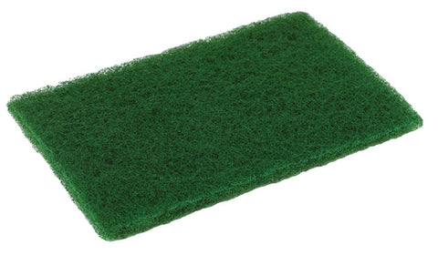 Disco Medium Duty Green Scouring Pad, 6 x 9 inch - 10 per pack -- 6 packs per case.