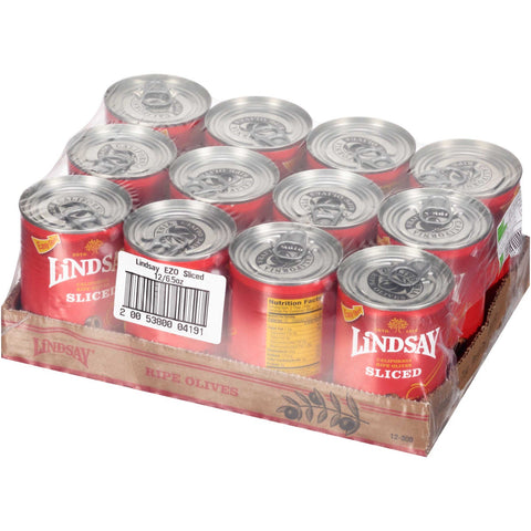 Lindsay Sliced Olive - Tray, 6.5 Ounce -- 12 per case.