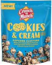 Crunch N Munch Cookies and Cream Flavored Popcorn Clusters, 5.5 Ounce -- 12 per case