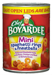 Chef Boyardee Mini Bite Spaghetti Ring and Macaroni, 15 Ounce -- 24 per case